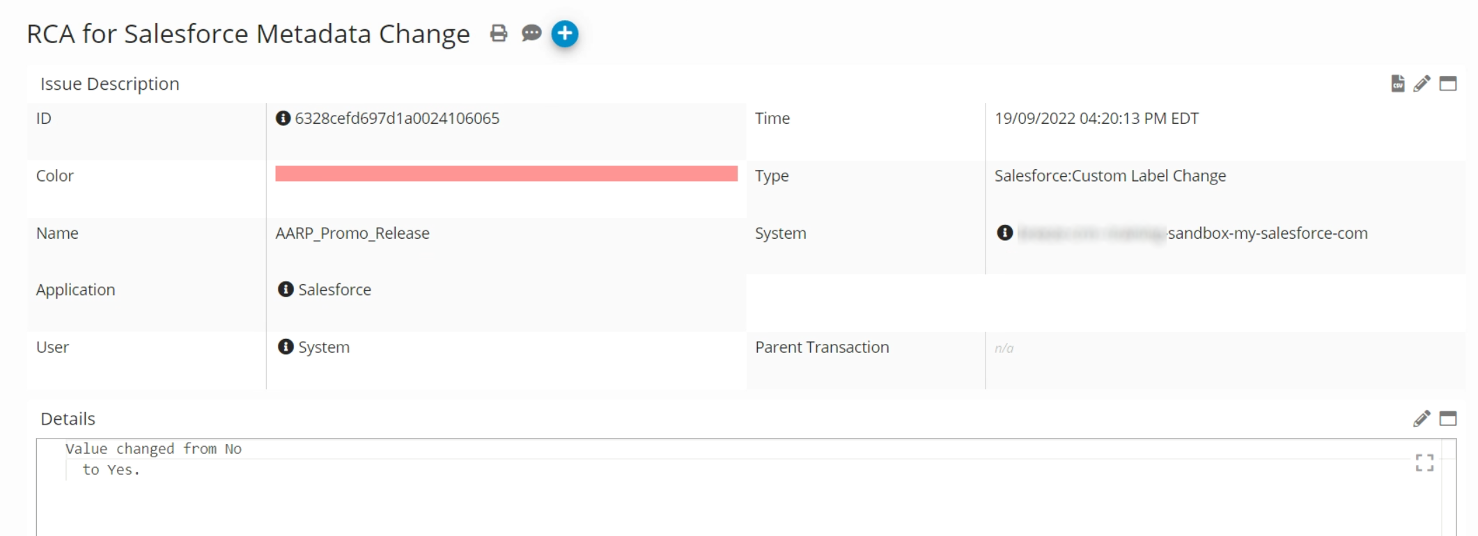 Salesforce Metadata Change Monitoring