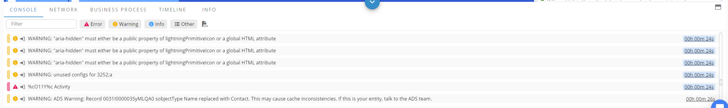 JavaScript console events in Session Replay Dev Tools - Germain UX