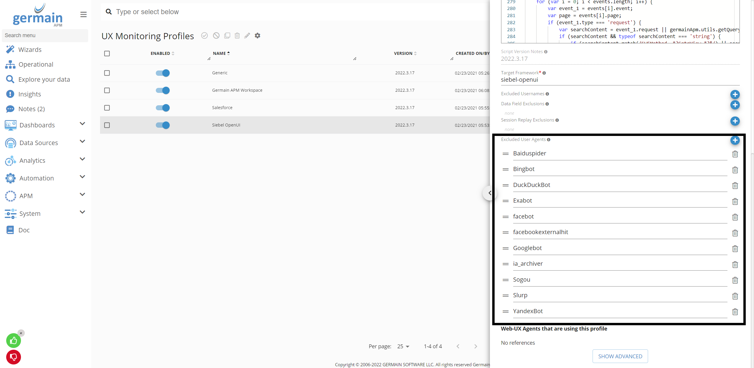 Bot Crawler Agent Exclusion Configuration