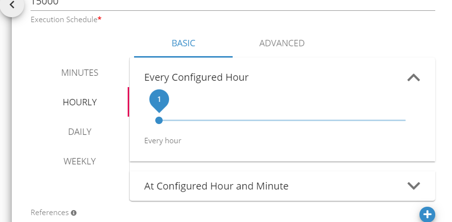 Execution Schedule configuration for SFDC Instance Status component