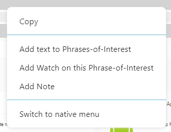 Session Replay Context Menu - Germain UX