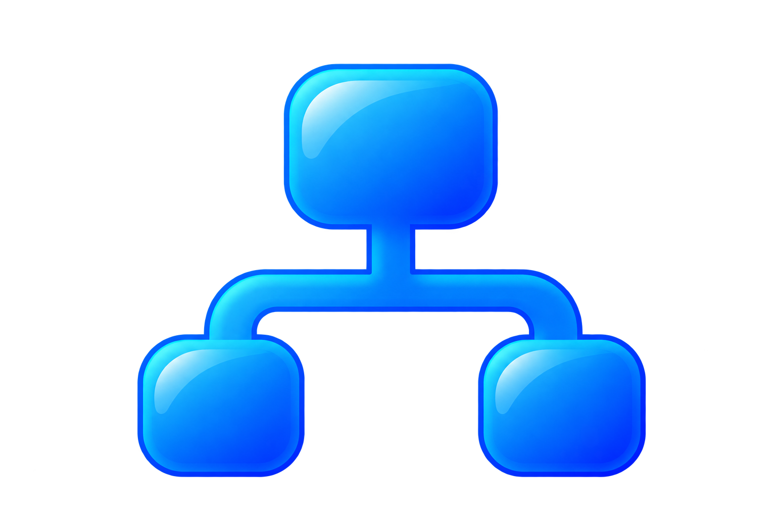 Glossy Blue Organization Chart Icon.png
