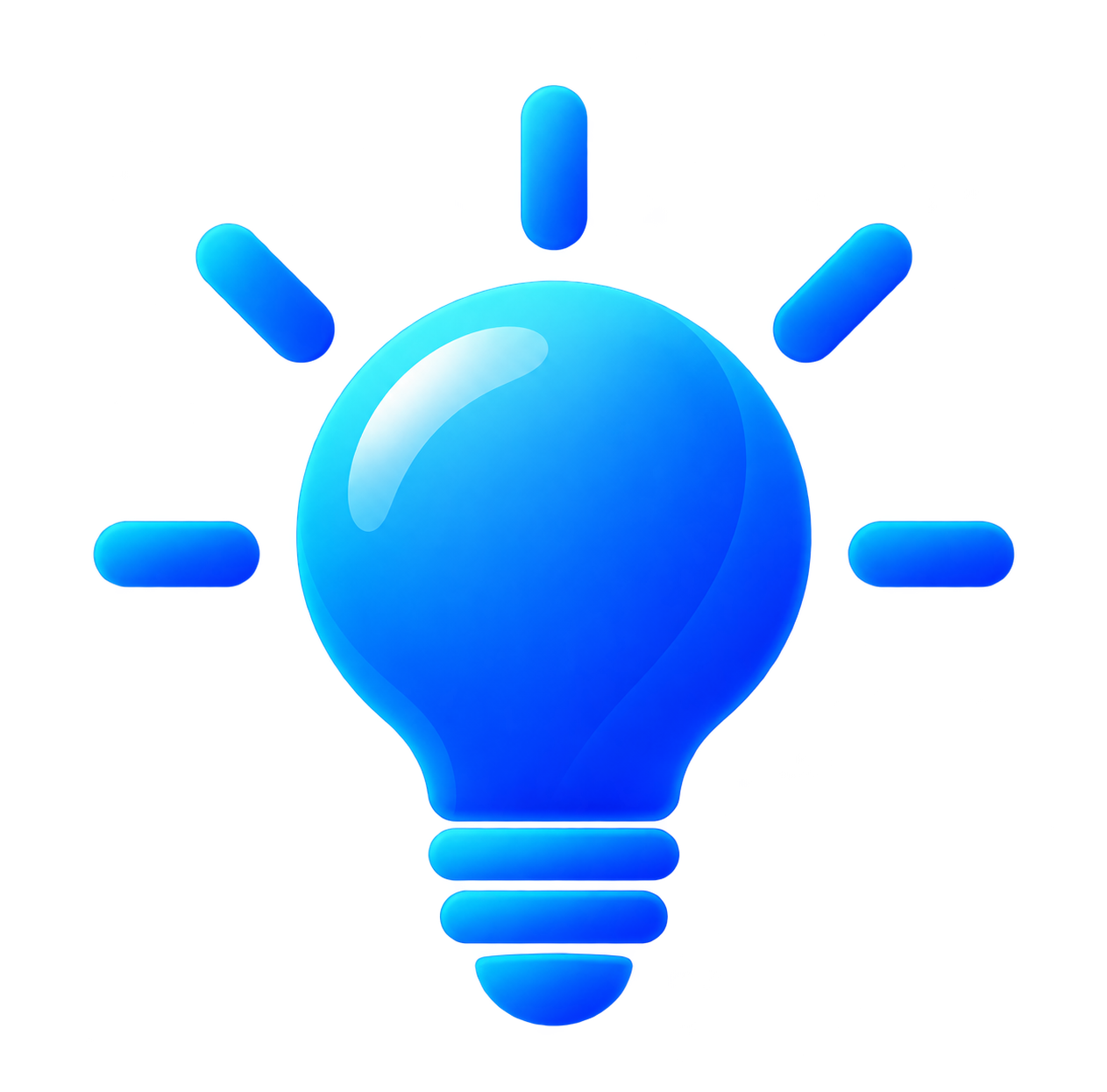 Glossy Blue Light Bulb Icon.png