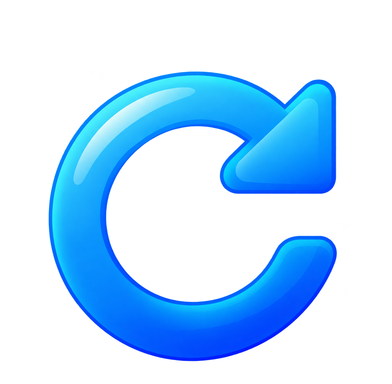 Glossy Blue Refresh Arrow Icon.png