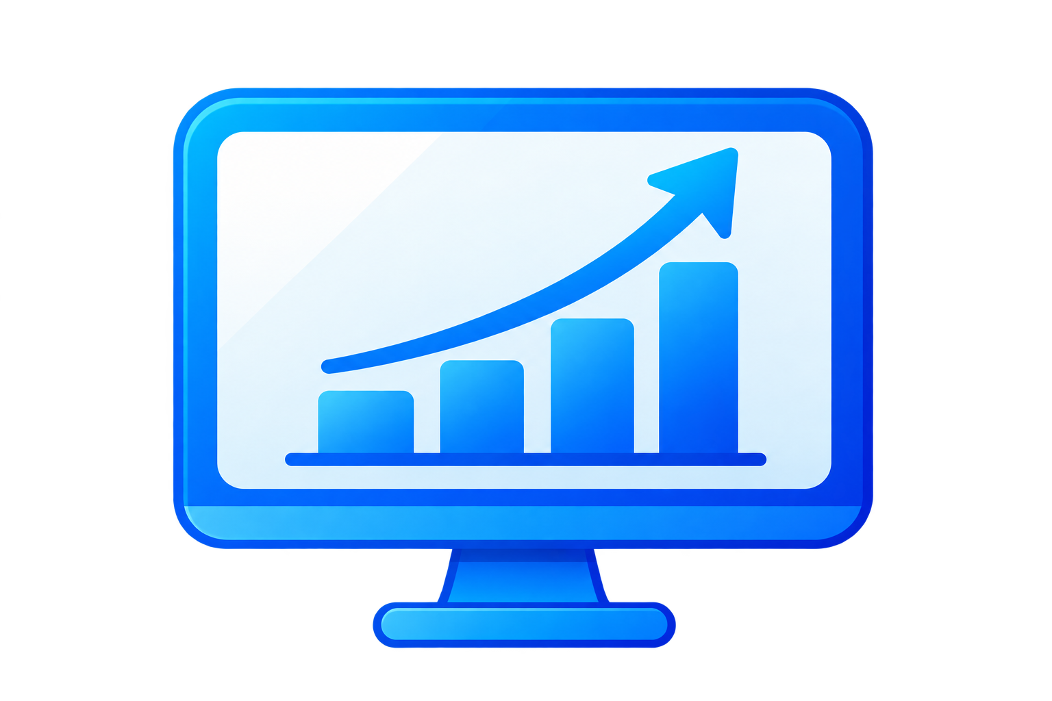 Glossy Blue Monitor Growth Icon.png