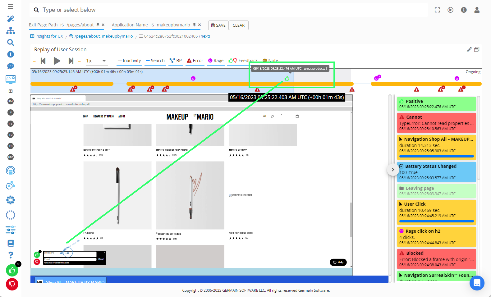 Germain UX - User Replay - shopify - feedback.png
