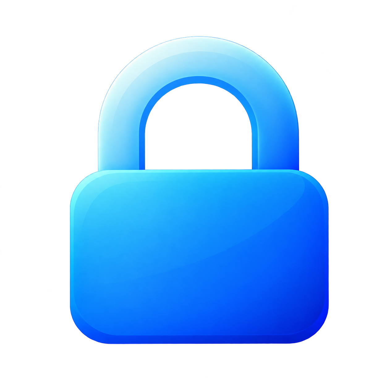 Glossy Blue Padlock Icon.png